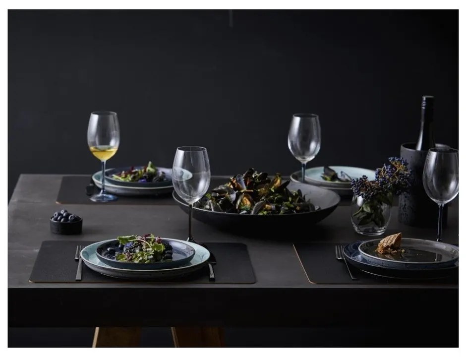 Fekete kőedény desszertes tányér ø 21 cm Gastro Grey/Grey – Bitz