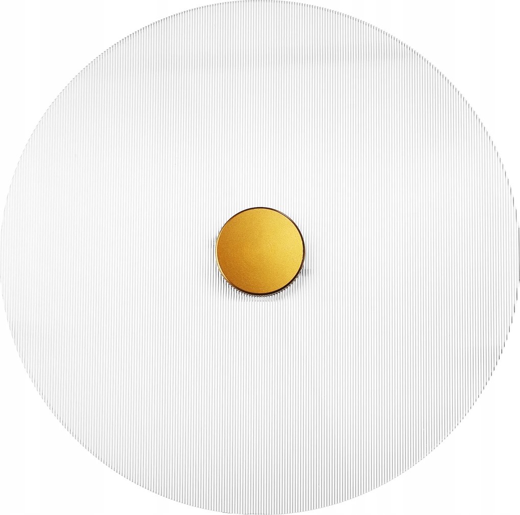 Fali Lámpa Kerek Modern Led Fali Lámpa 35cm Bordázott Lámpabúra