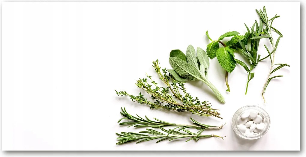 Fotó kép fotó edzett üveg Gyógynövények 140x70