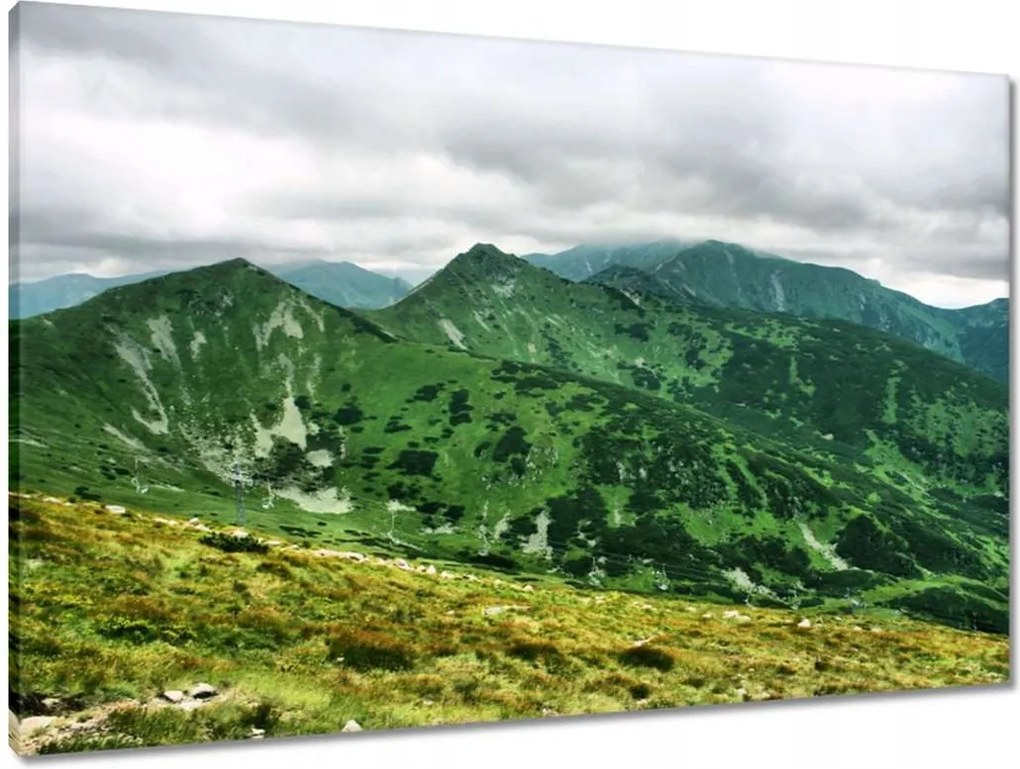 Vászonkép 90x60 Tátra Lengyel hegyek Kilátás