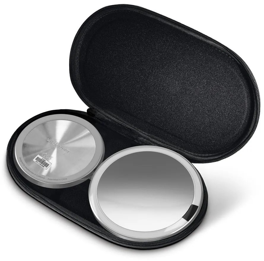 Kozmetikai tükör világítással-nagyítós (tízszeres) ø 12 cm Travel – simplehuman