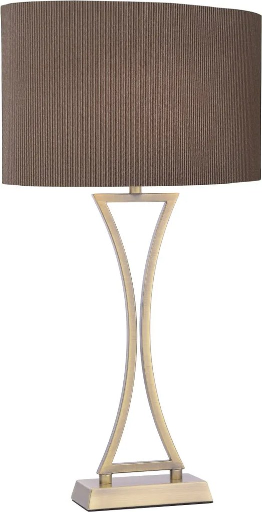 Dar Lighting glamour modern asztali lámpa oporto antik sárgaréz daropo4175