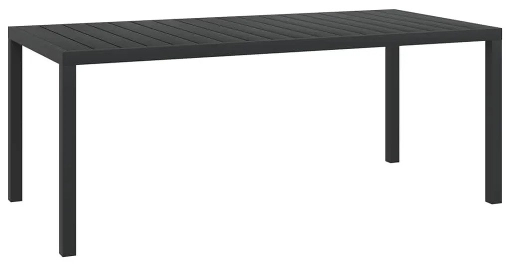 vidaXL 9 részes fekete polyrattan kerti étkezőgarnitúra párnákkal