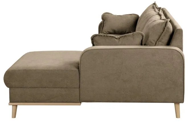 Világosbarna sarokkanapé (jobb oldali) Beata – Ropez