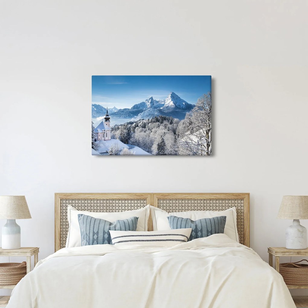 Kép - Havas táj (90x60 cm)