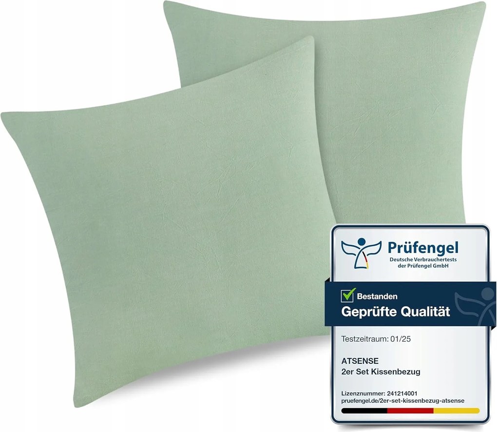 2 db-os párnahuzat szett ATsense 40x40 cm