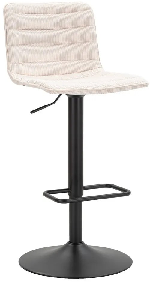 Fehér-fekete állítható magasságú bárszék (ülésmagasság 61 cm) Malia – Mauro Ferretti