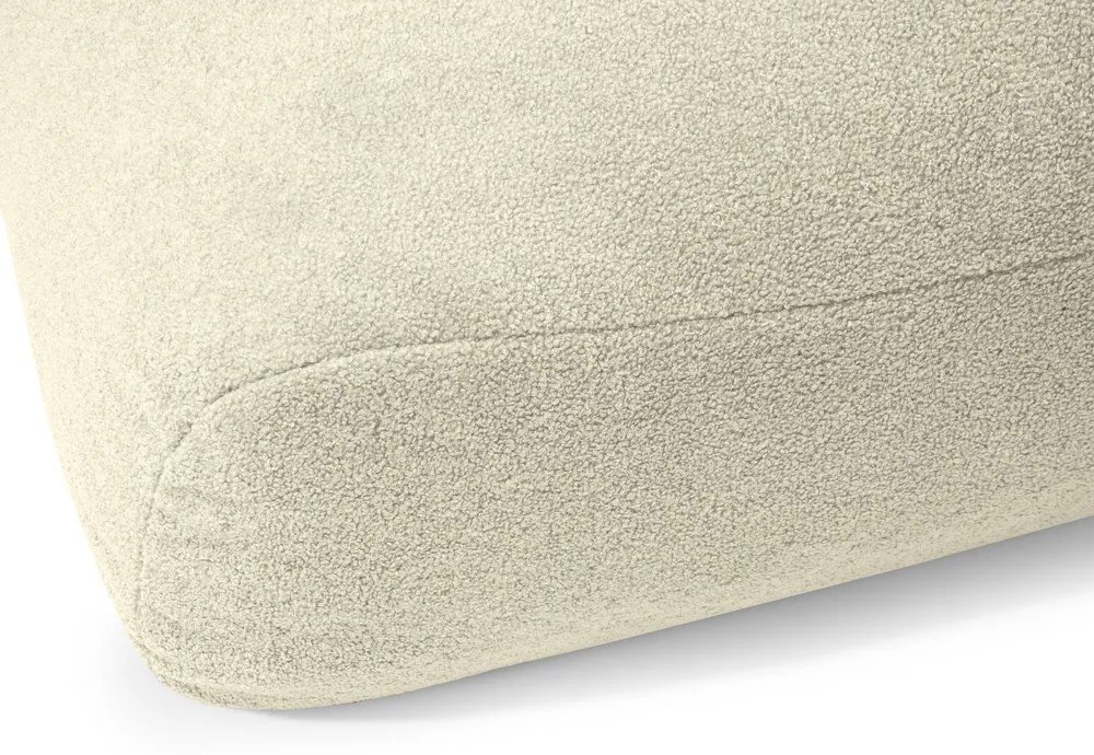 Világosszürke buklé babzsákfotel Sofa Snug – SLOWDOWN
