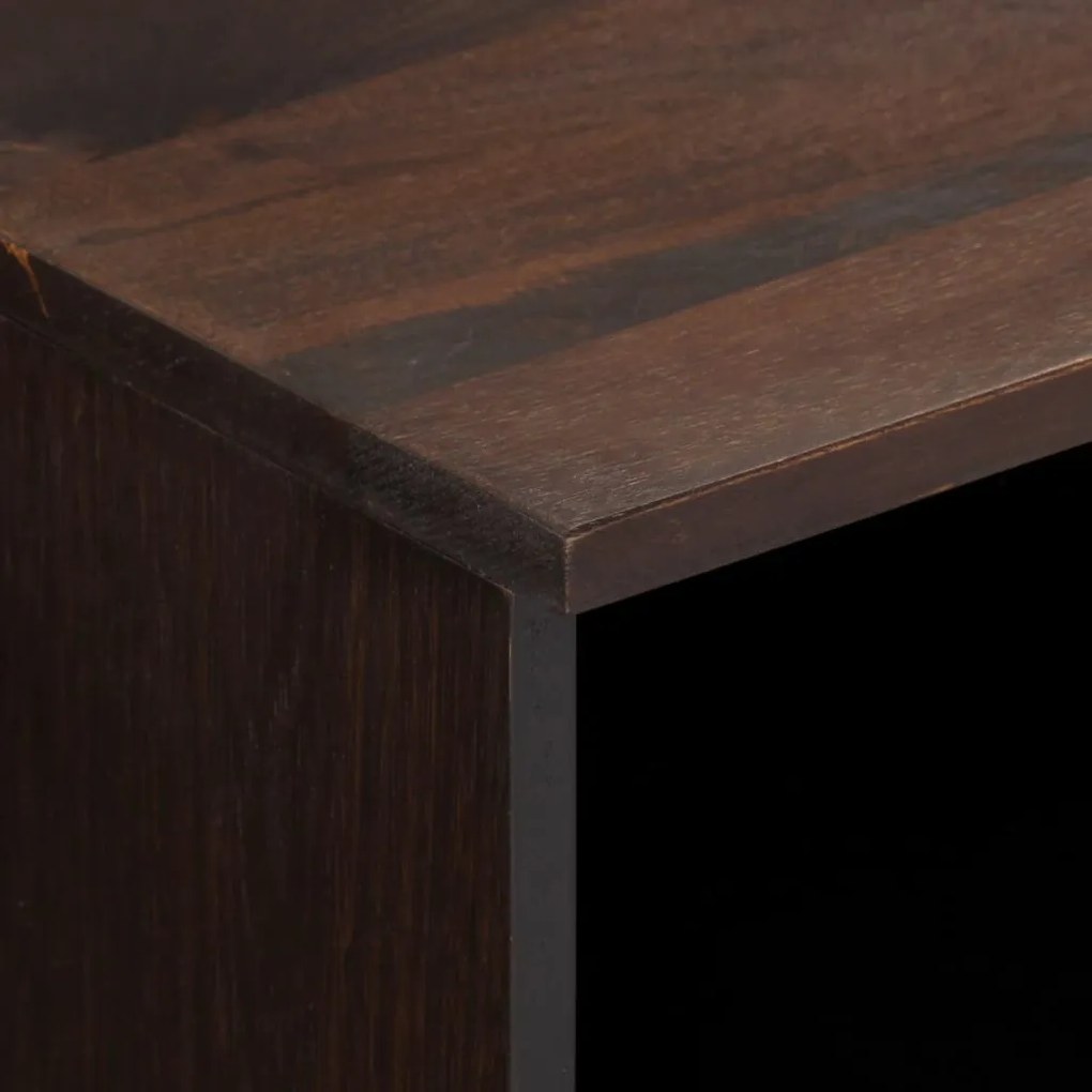 barna tömör mangófa TV-szekrény 100 x 34 x 46 cm