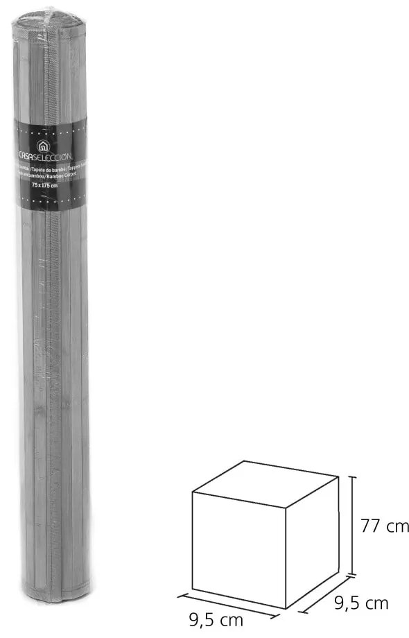 Zöld-szürke bambusz szőnyeg 75x175 cm – Casa Selección