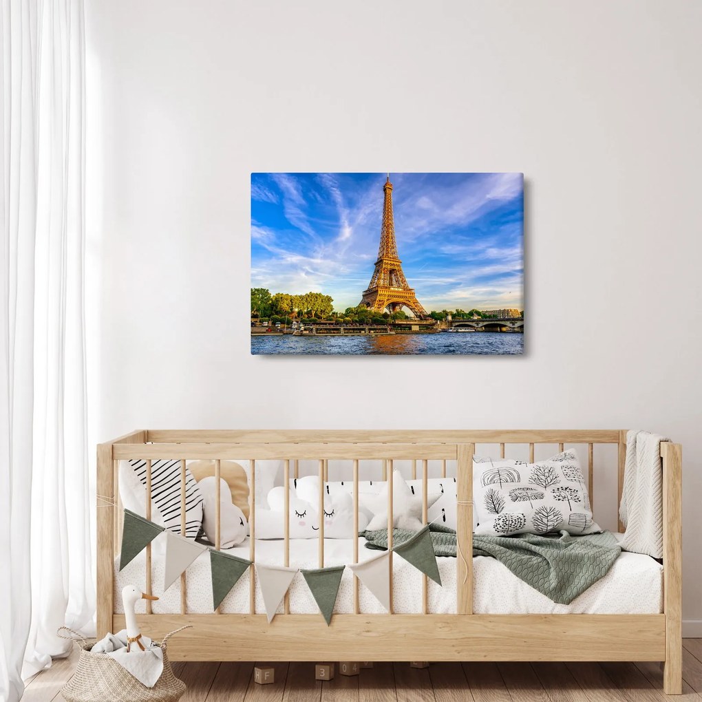 Kép - Eiffel-torony (90x60 cm)