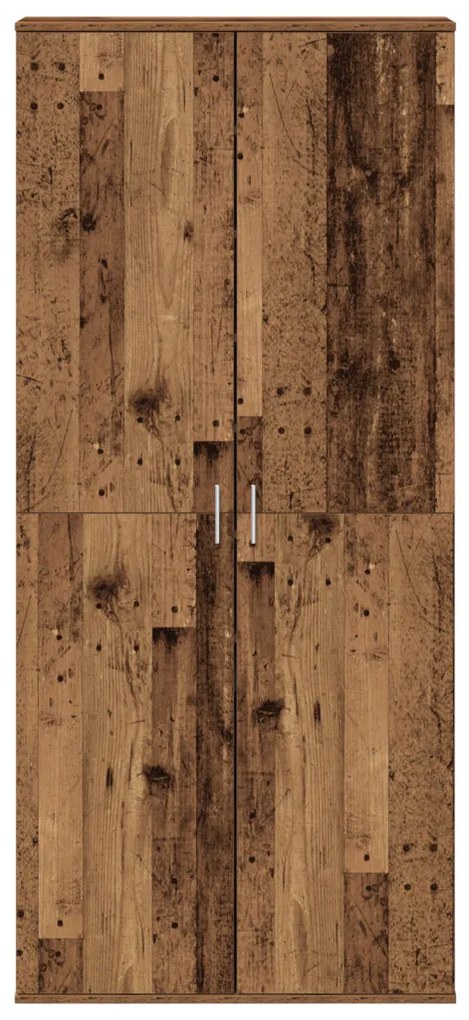 Magas Szekrény Régi Fa 80x39x178 cm Műanyag Fa