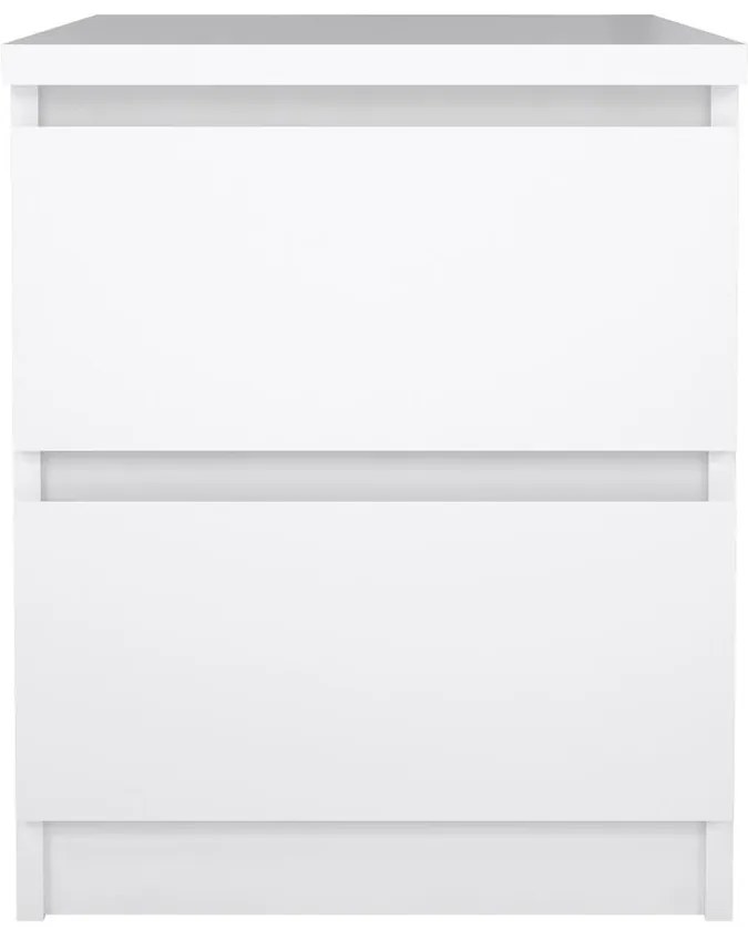 Simplicity III éjjeliszekrény, fehér fényes