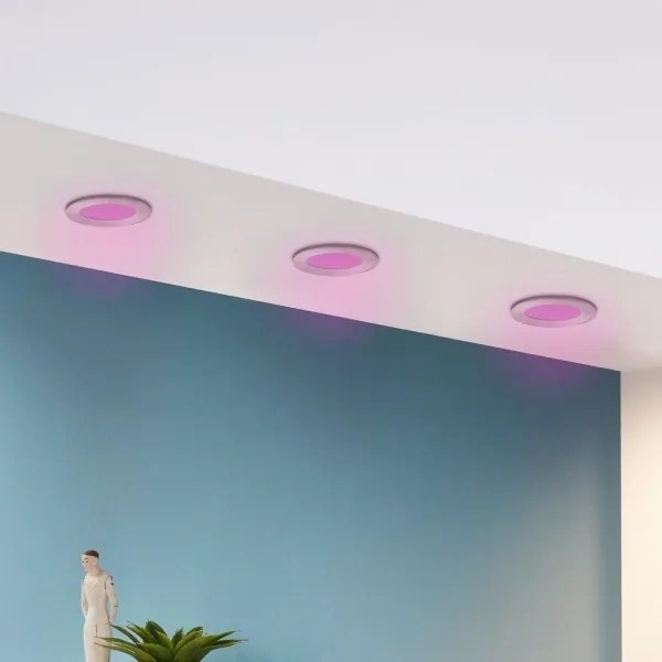 Eglo 32882 – 3 darabos RGB LED, fényerőszabályozható beépíthető mennyezeti lámpatest szett FUEVA-C LED/3W/230V