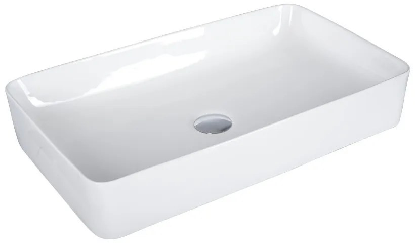 EROS SLIM 2 - PULTRA ültethető - Top Counter - porcelán mosdó - 61 x 35 x 11 cm