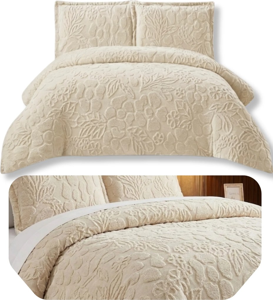 Flanel ágyneműhuzat 160x200 +2x 70x80 Bársonyos tapintású Rendkívül hangulatos