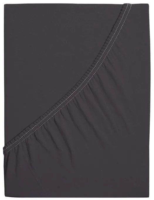 Jersey lepedő kiságyba EXCLUSIVE 70x140 cm antracitszürke