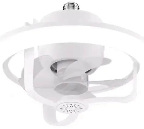 LED Csillár Lámpa Ventilátorral E27 Fehér Erős Fény Izzó