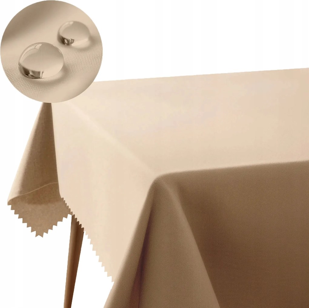 Abrosz 200x280 bézs foltálló poliészter 240 g/m2 minta nélkül étkezőbe