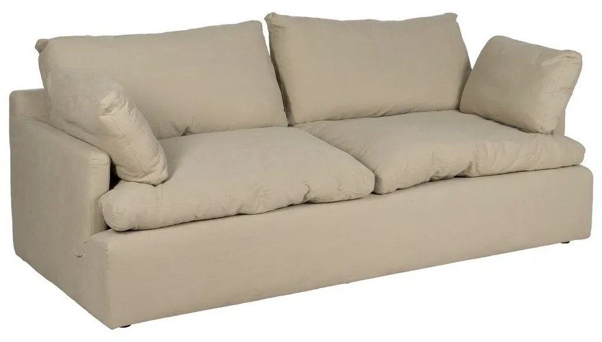 Bézs len kanapé 212 cm – Ixia
