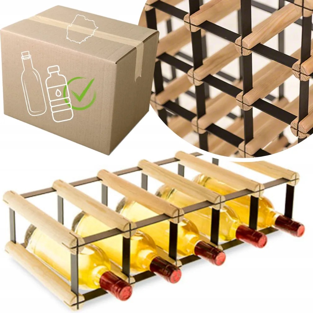 Bortartó állvány Pet palacktartó állvány bortartó állvány 5cipő Modern Öko Nagy