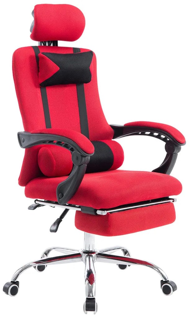 Fellow szövet irodai forgószék, dönthető háttámlával, lábtartóval, állítható fejtámlával