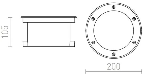 RED-Design Rendl-R10532 - LED Kültéri felületre szerelhető lámpa TERRA LED/20W/230V IP67