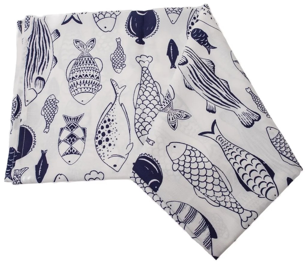 Halak vízálló asztali futó, 140 x 140 cm