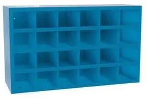 Fém műhelyszekrény osztórészekkel SFR241, 90 x 150 x 50 cm, kék