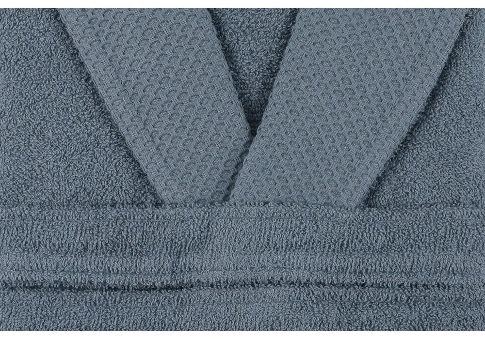 Kék pamut fürdőköpeny S Cappa – Foutastic