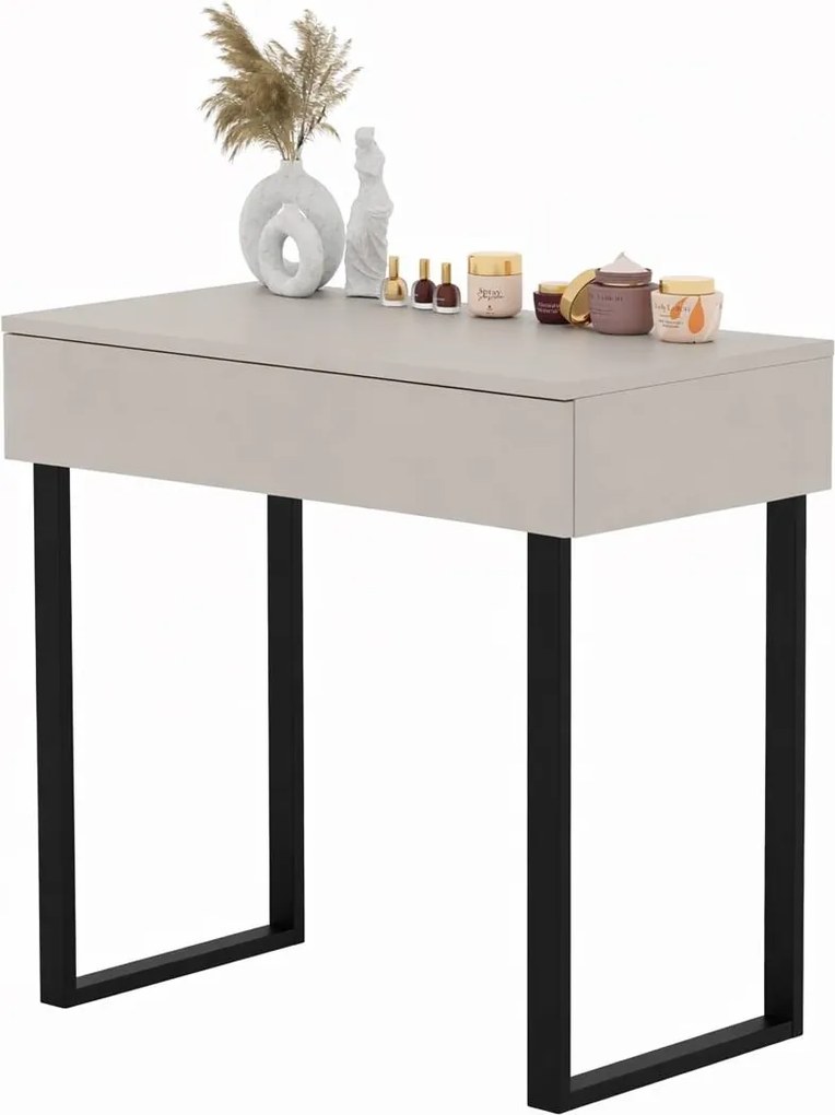 Fésülködőasztal Konzol Lena Kasmír 75CM Fekete Lábak Fém