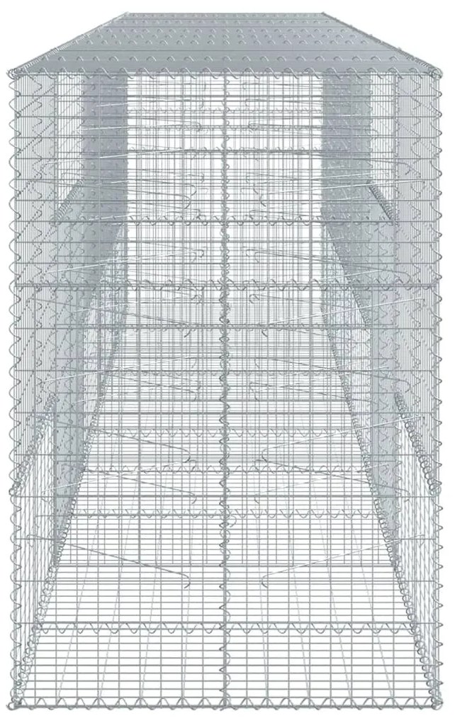 horganyzott vas gabion kosár fedéllel 500 x 100 x 150 cm