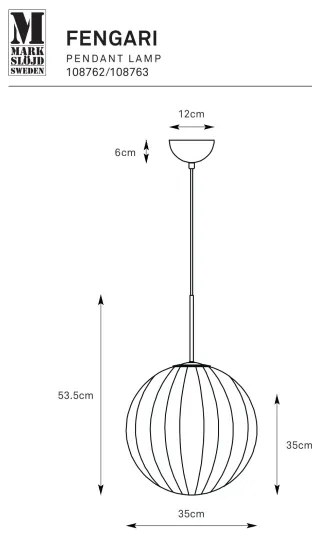 Markslöjd 108763 - Csillár zsinóron FENGARI 1xE14/40W/230V bézs