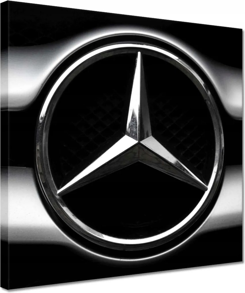 Vászonkép 30x30 Mercedes Fekete-fehér Bw