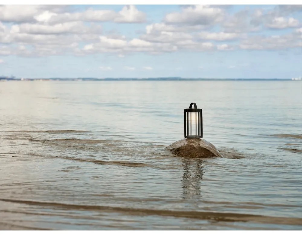 Fekete USB kültéri LED lámpás (magasság 30 cm) Firefly – Zone