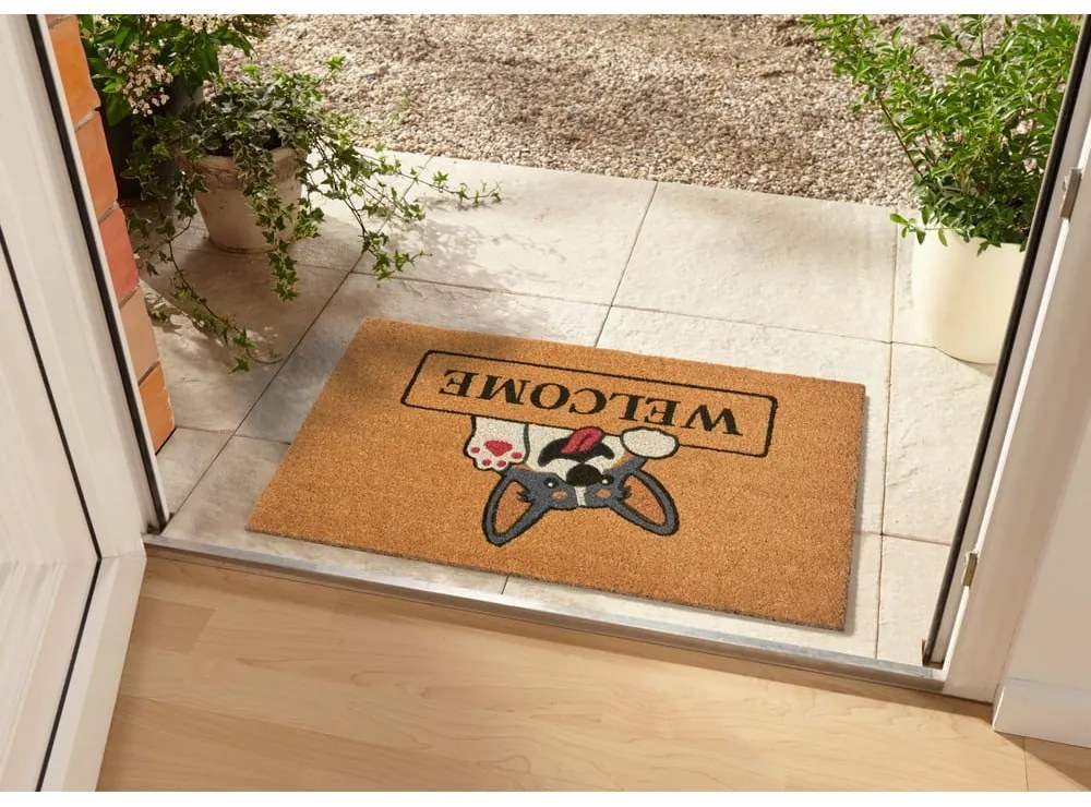 Kókuszrost lábtörlő 75x45 cm Welcome & Dog - Hanse Home
