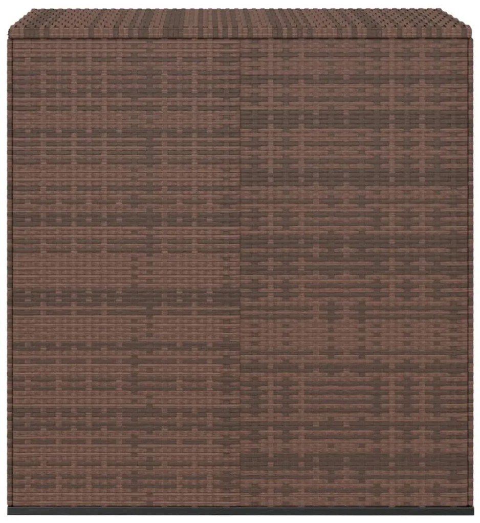 vidaXL barna polyrattan kerti párnatartó doboz 100 x 49 x 103,5 cm