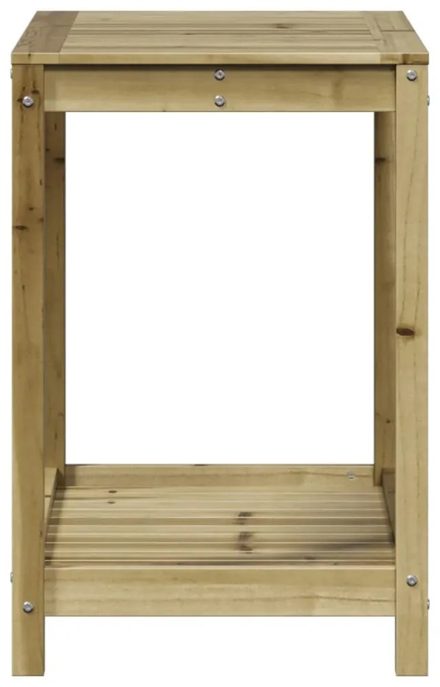 impregnált fenyőfa ültetőasztal polccal 82,5x50x75 cm