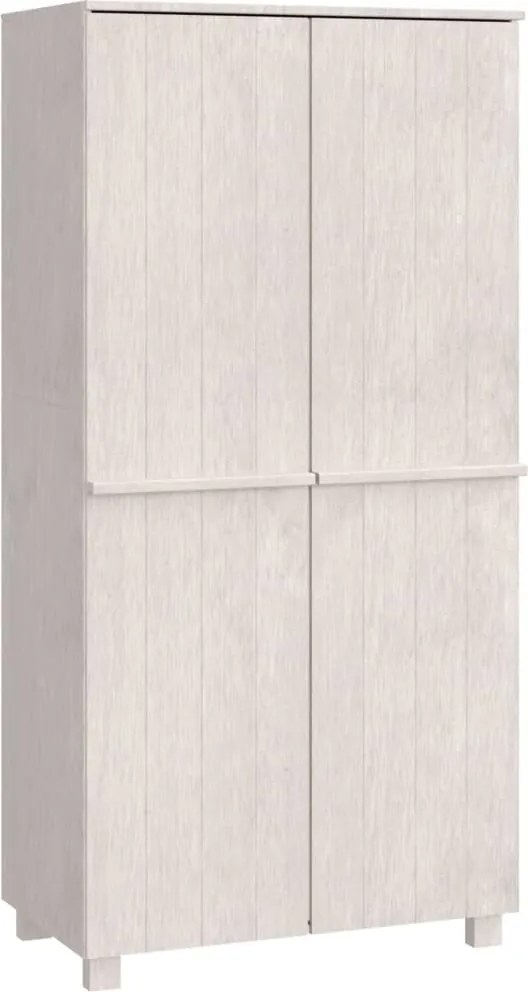 vidaXL HAMAR fehér tömör fenyőfa gardrób 89 x 50 x 180 cm