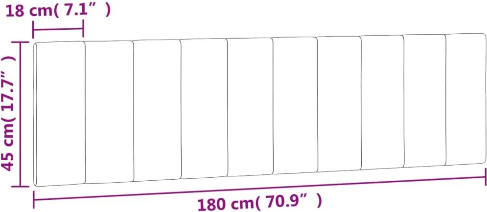 rózsaszín bársony fejtámla párna Hanko 180 cm