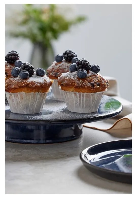 Kerámia tortatartó tálca Gastro Dark Blue – Bitz