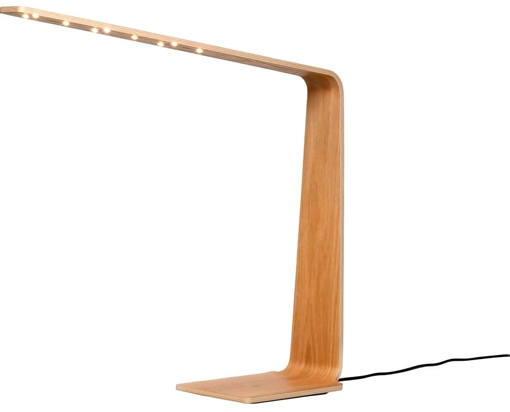 Asztali lámpa LED4, többféle változat - TUNTO Modell: natúr dió, fehér színű