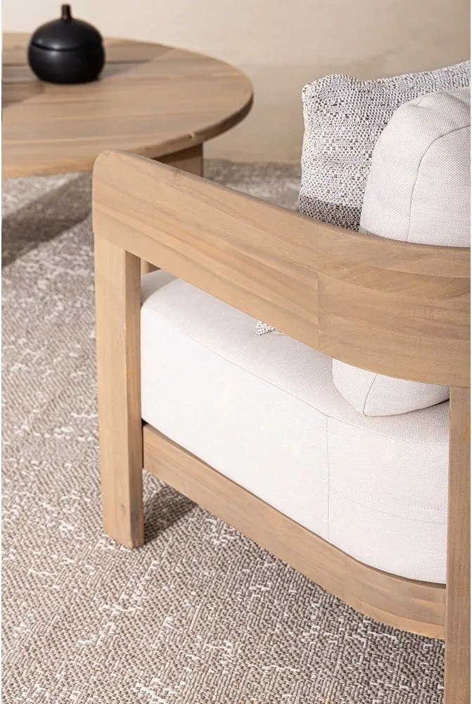 Natúr színű tömörfa kerti fotel Pablo – Bizzotto