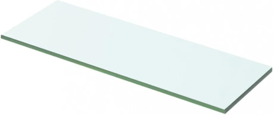 2 db átlátszó üveg paneles polc 50 x 12 cm