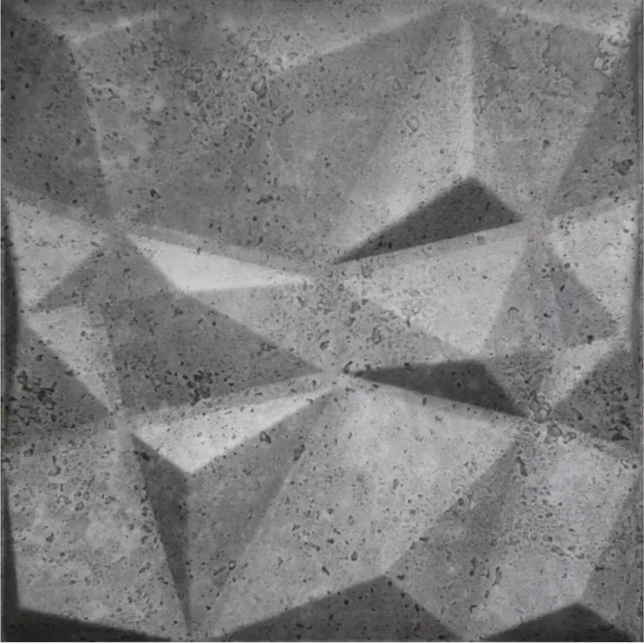 Dekorációs falpanelek 50x50 cm 8 db-os csomag grafit