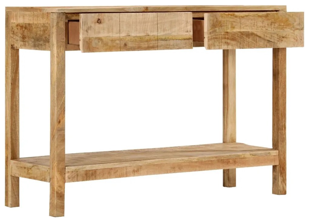 tömör mangófa tálalóasztal 2 fiókkal 110 x 35 x 75 cm