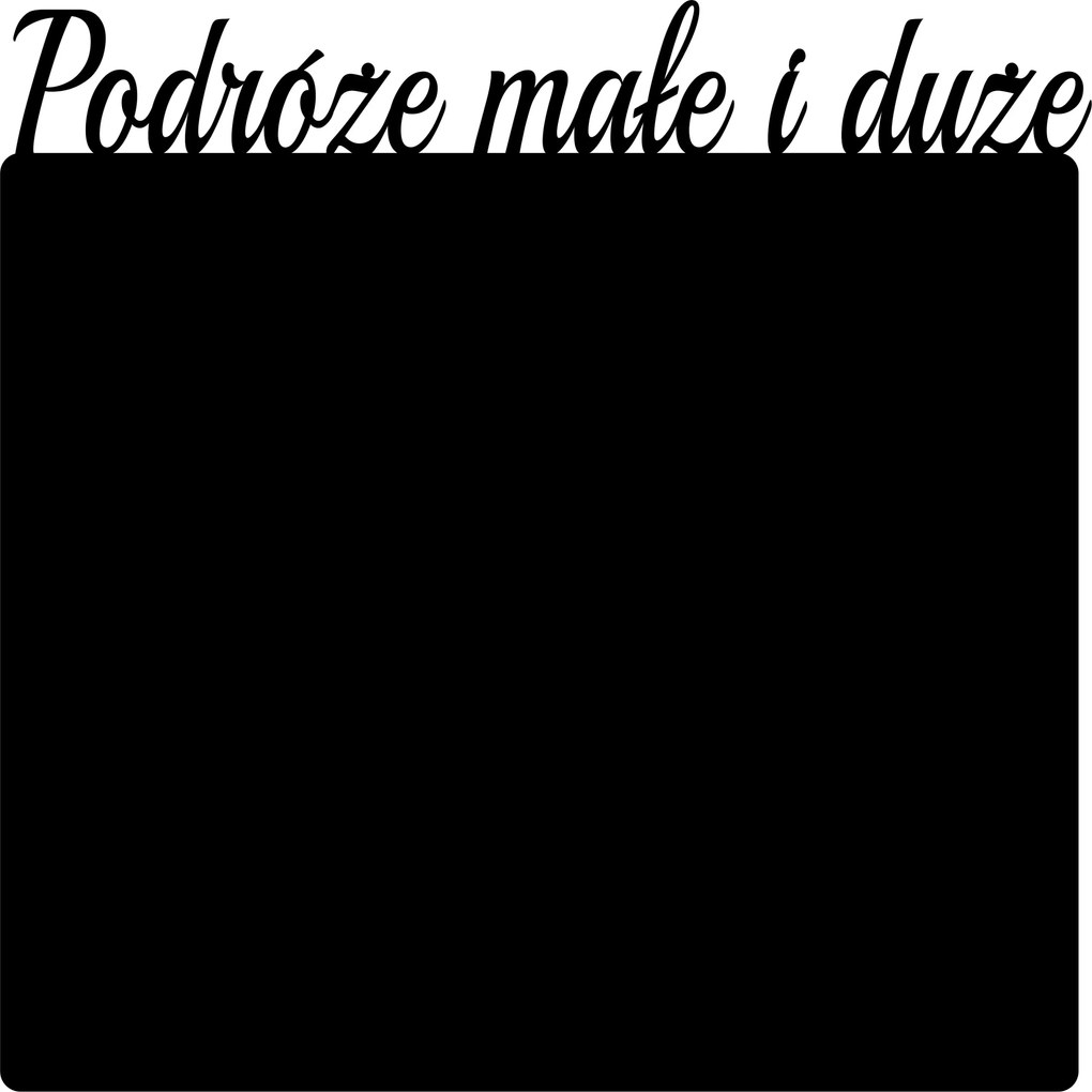 Mágneses tábla fémből, utazás felirattal kicsiknek és nagyoknak