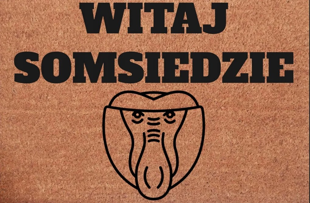 Lábtörlő Bejárati Ajtó Alá Somsiad Hordozó Hello Somsieda Ajándék