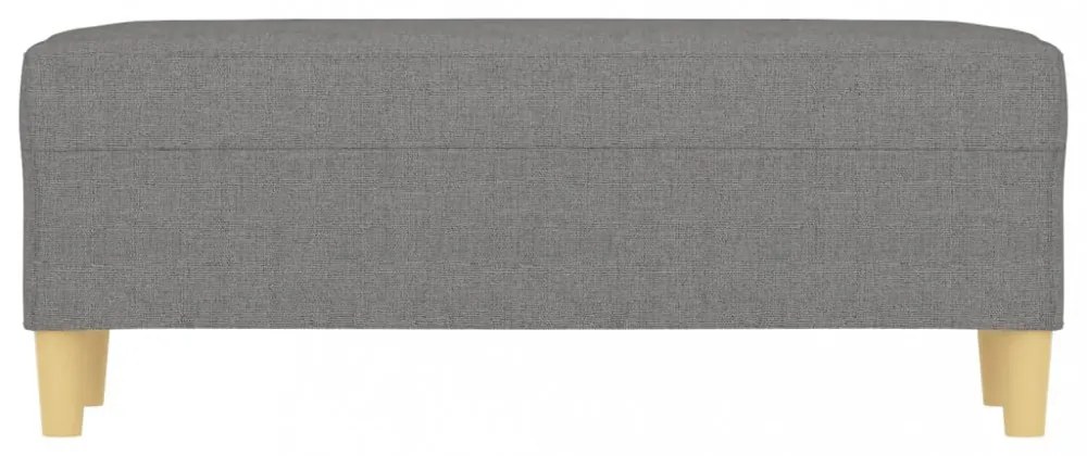 sötétszürke szövet pad 100x35x41 cm