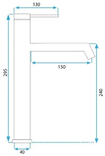 REA-B5320 - FOSS mosdócsaptelep 29,5 cm matt fekete